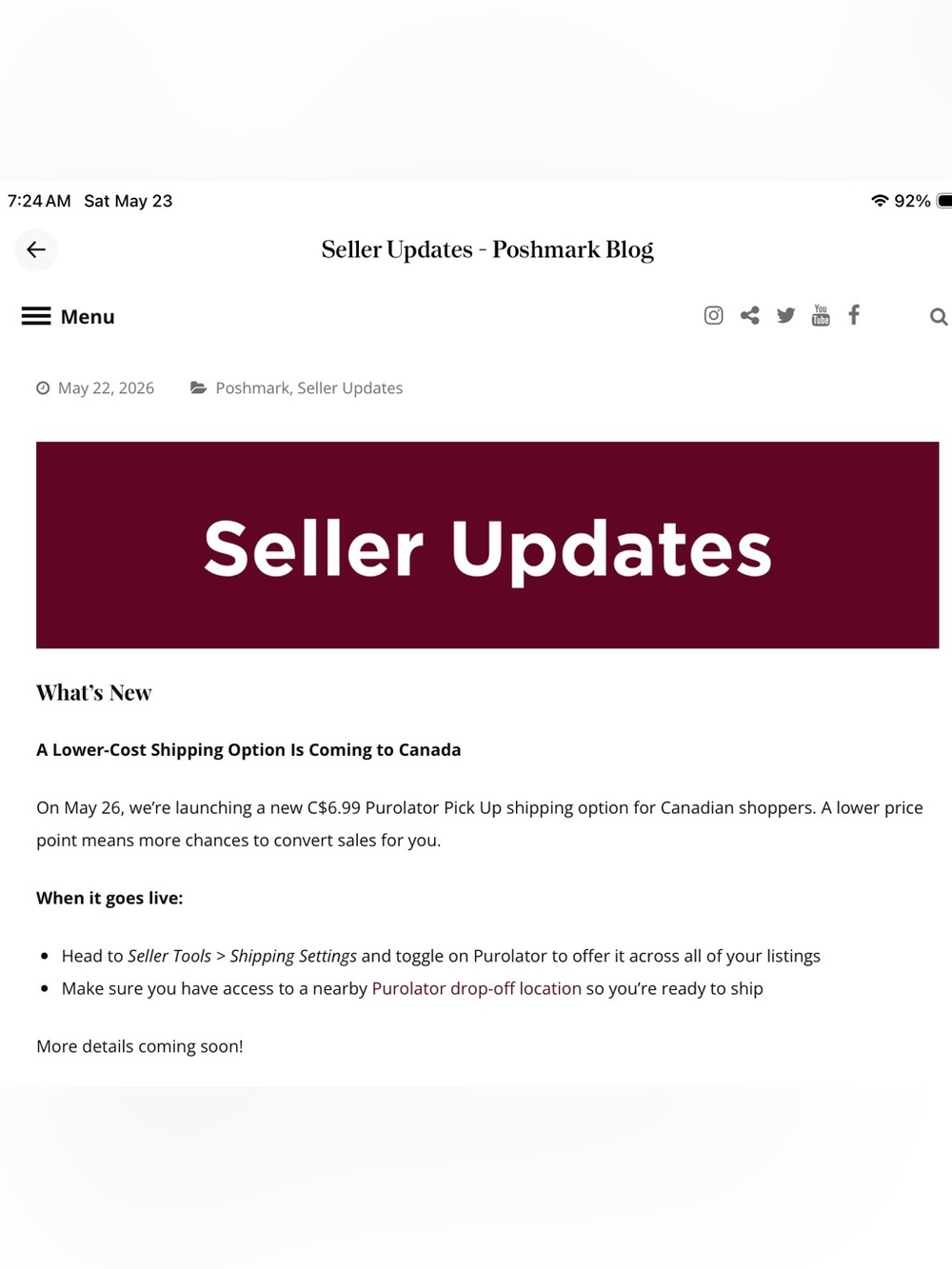 5/22 UPDATE SELLER EDUCATION & SUPPORT GROUP